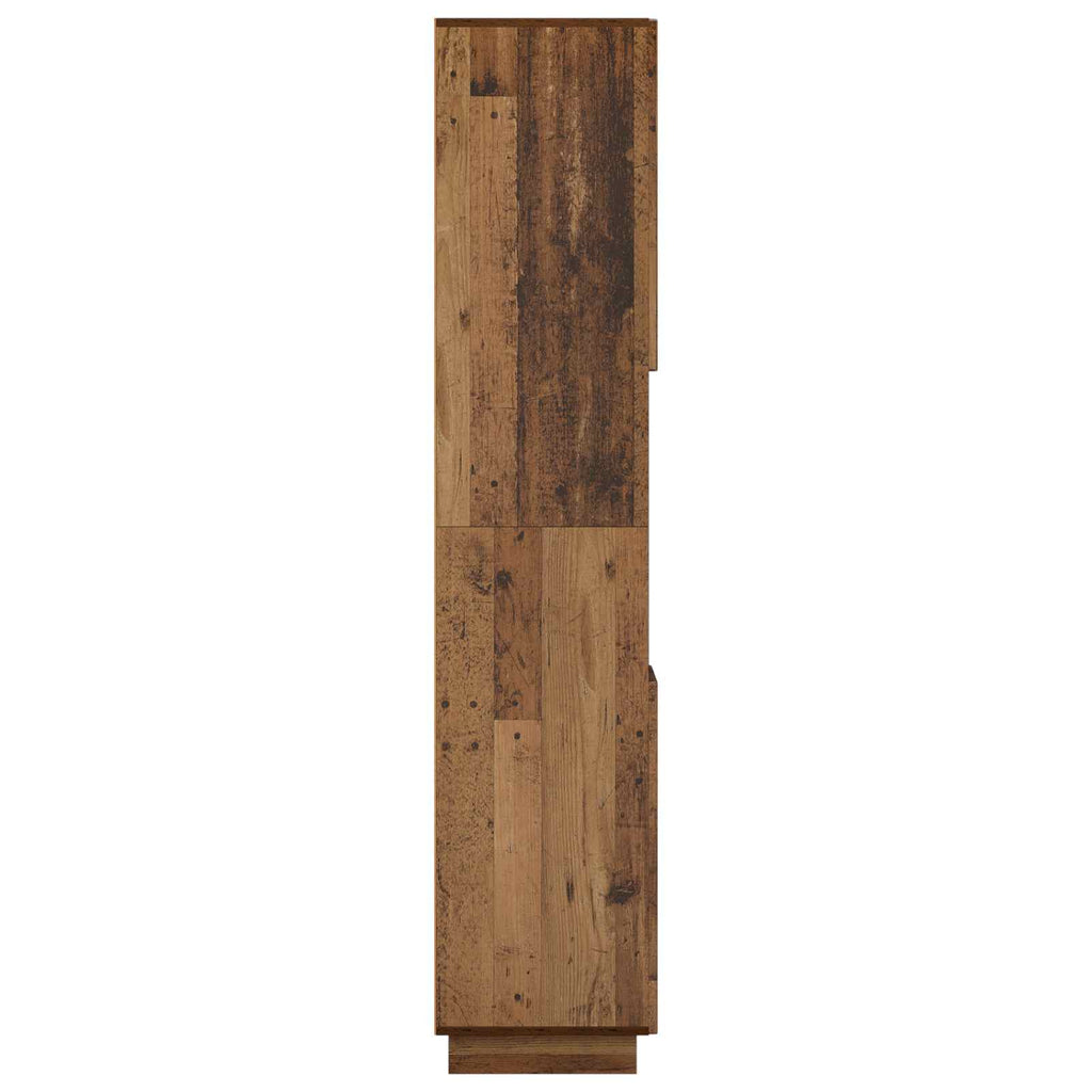 vidaXL Szafka łazienkowa Stare drewno 36.5 x 38 x 180 cm