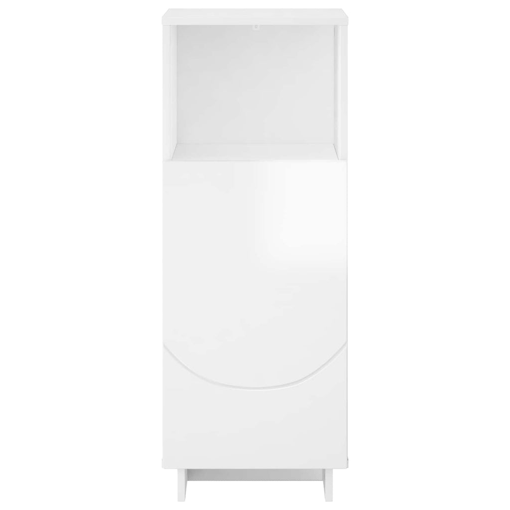 vidaXL Szafka łazienkowa Biały wysoki połysk 36,5 x 38 x 95 cm