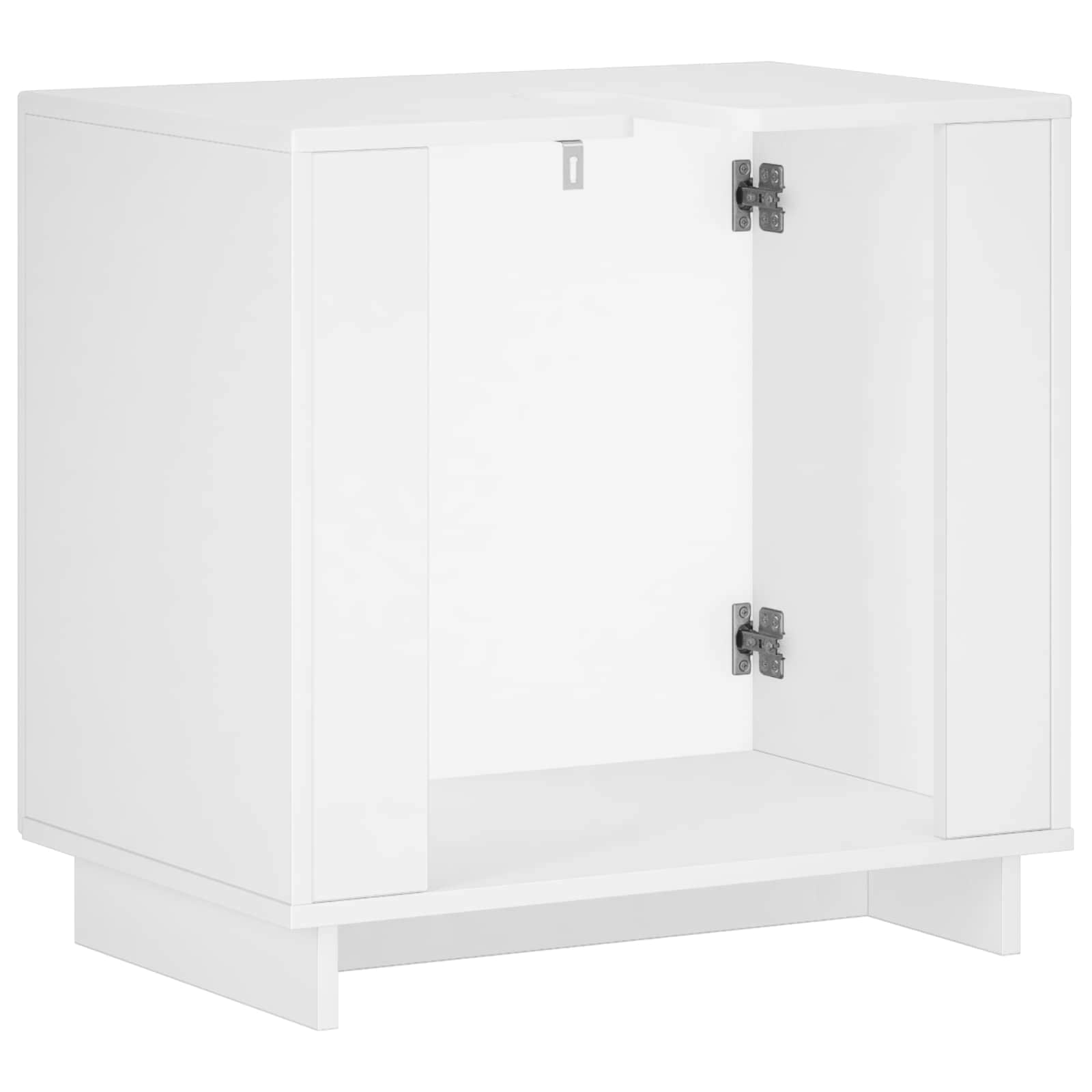 vidaXL Szafka łazienkowa Biały wysoki połysk 60 x 41 x 58 cm