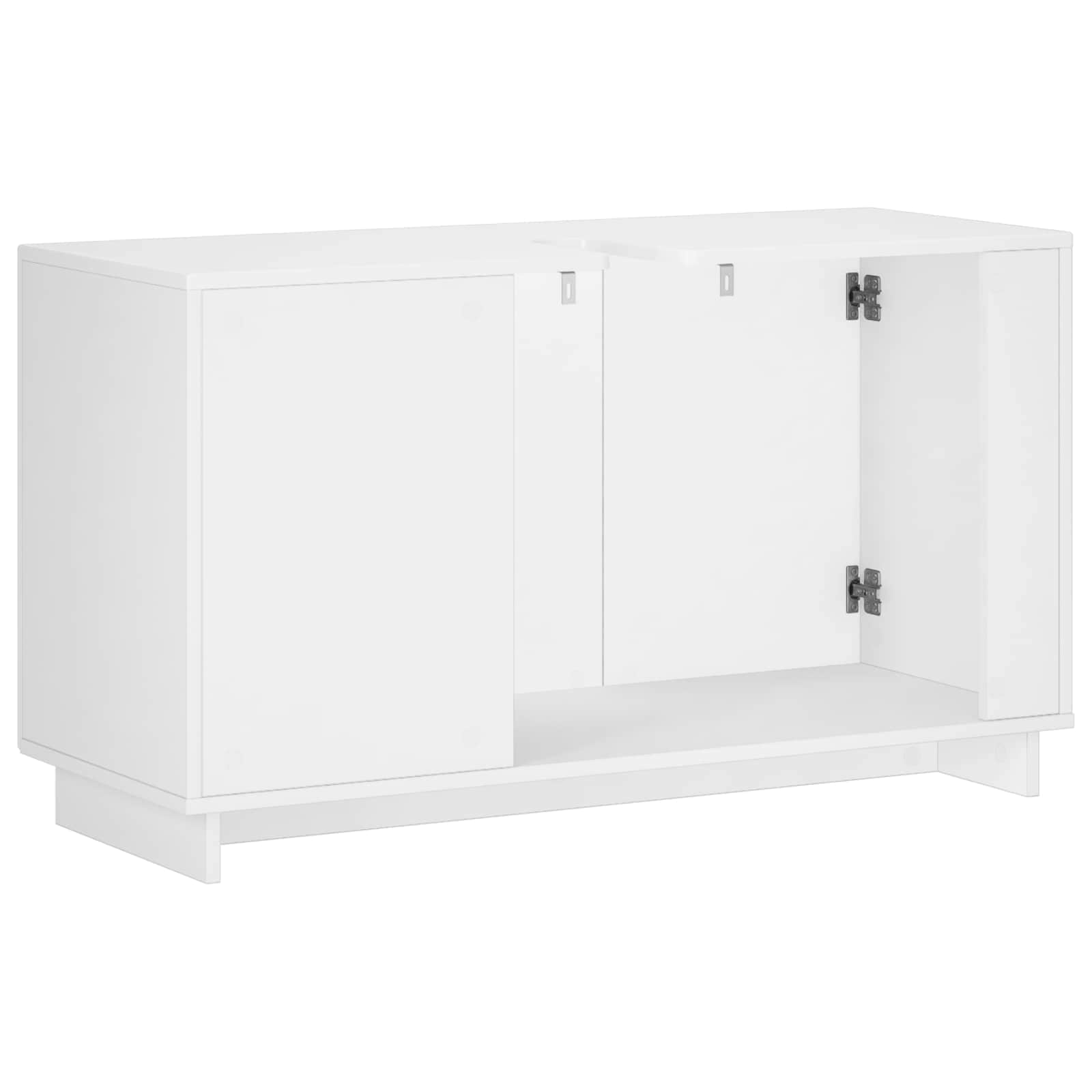 vidaXL Szafka łazienkowa Biały wysoki połysk 101 x 41 x 58 cm