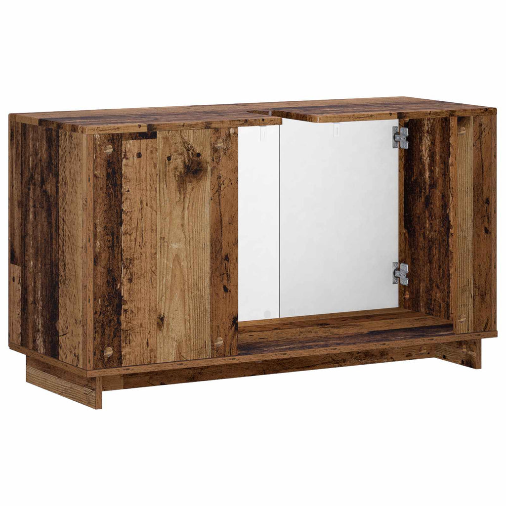 vidaXL Szafka łazienkowa Stare drewno 101 x 41 x 58 cm