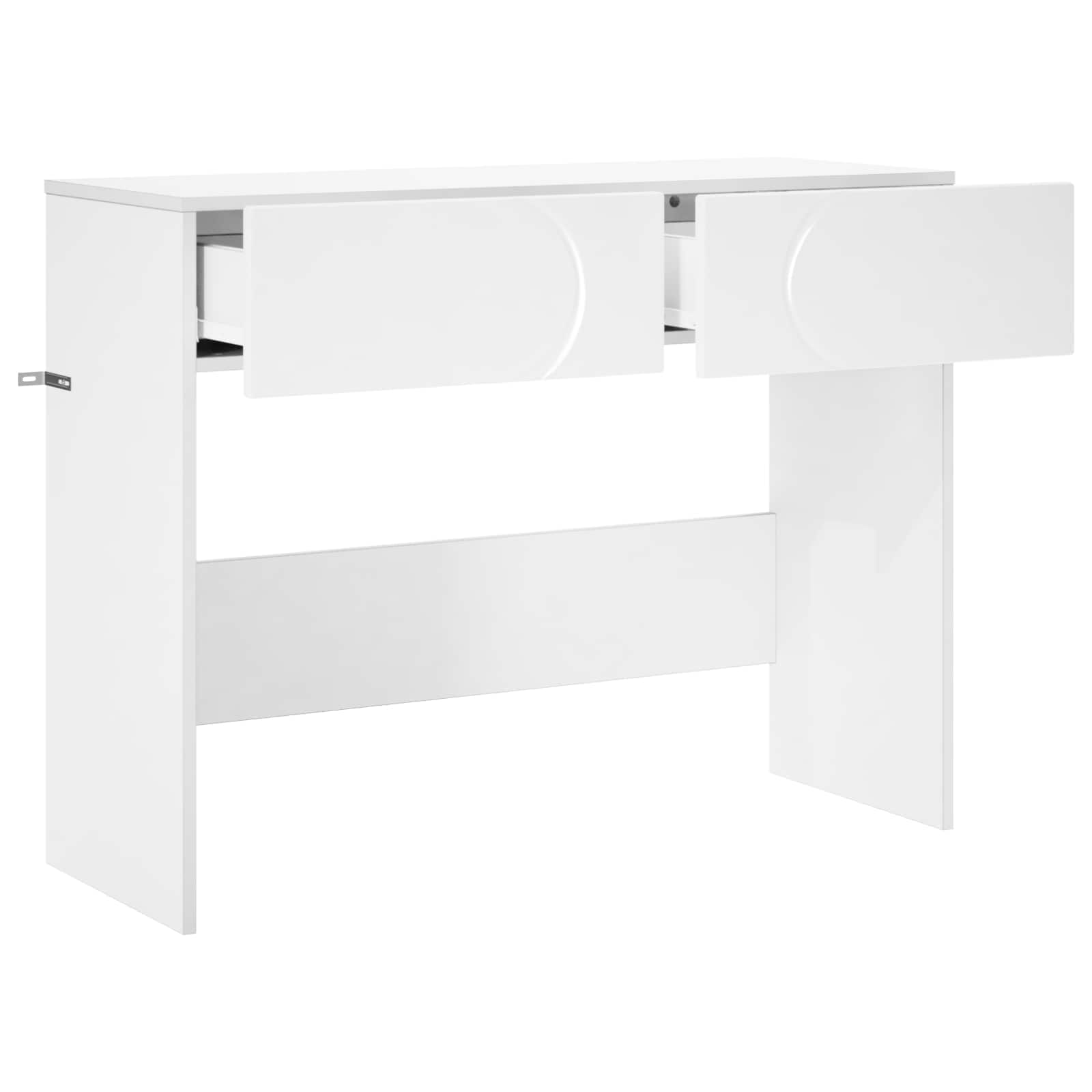 vidaXL Konsola Biały 96,5 x 38 x 75 cm Materiał drewnopochodny