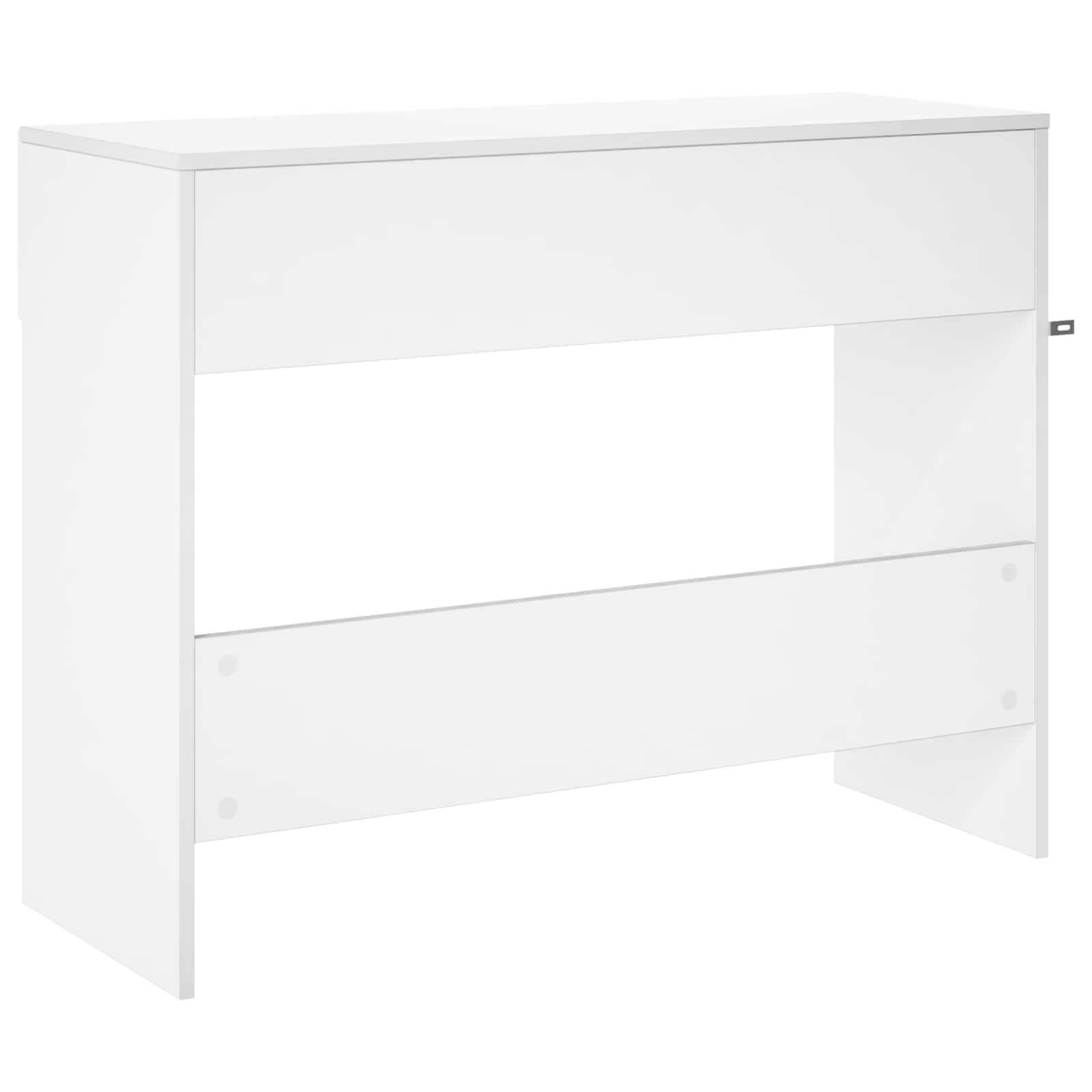 vidaXL Konsola Biały 96,5 x 38 x 75 cm Materiał drewnopochodny