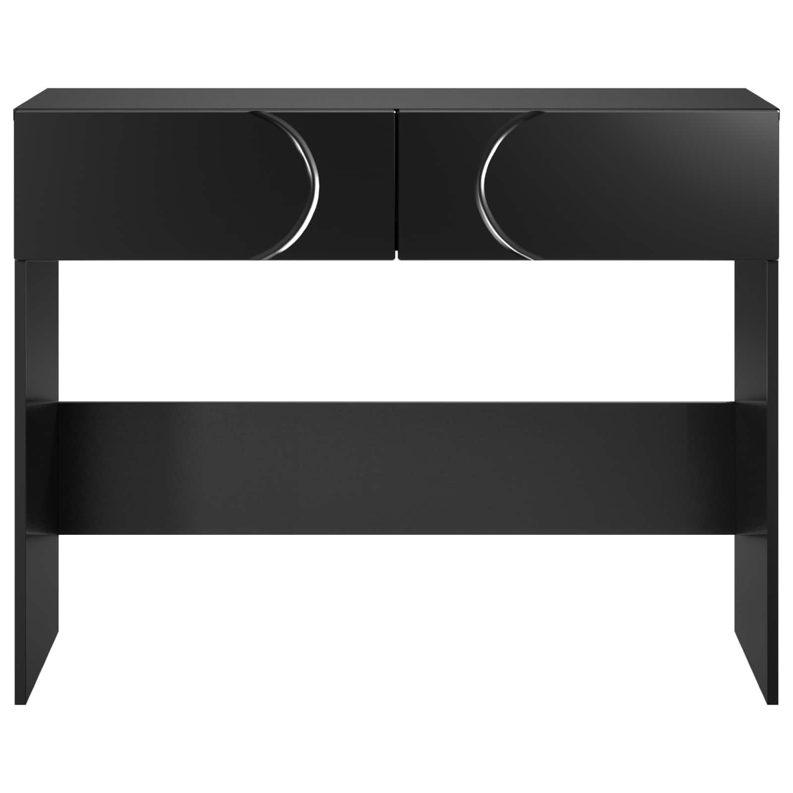 vidaXL Konsola Czarny 96,5 x 38 x 75 cm Materiał drewnopochodny