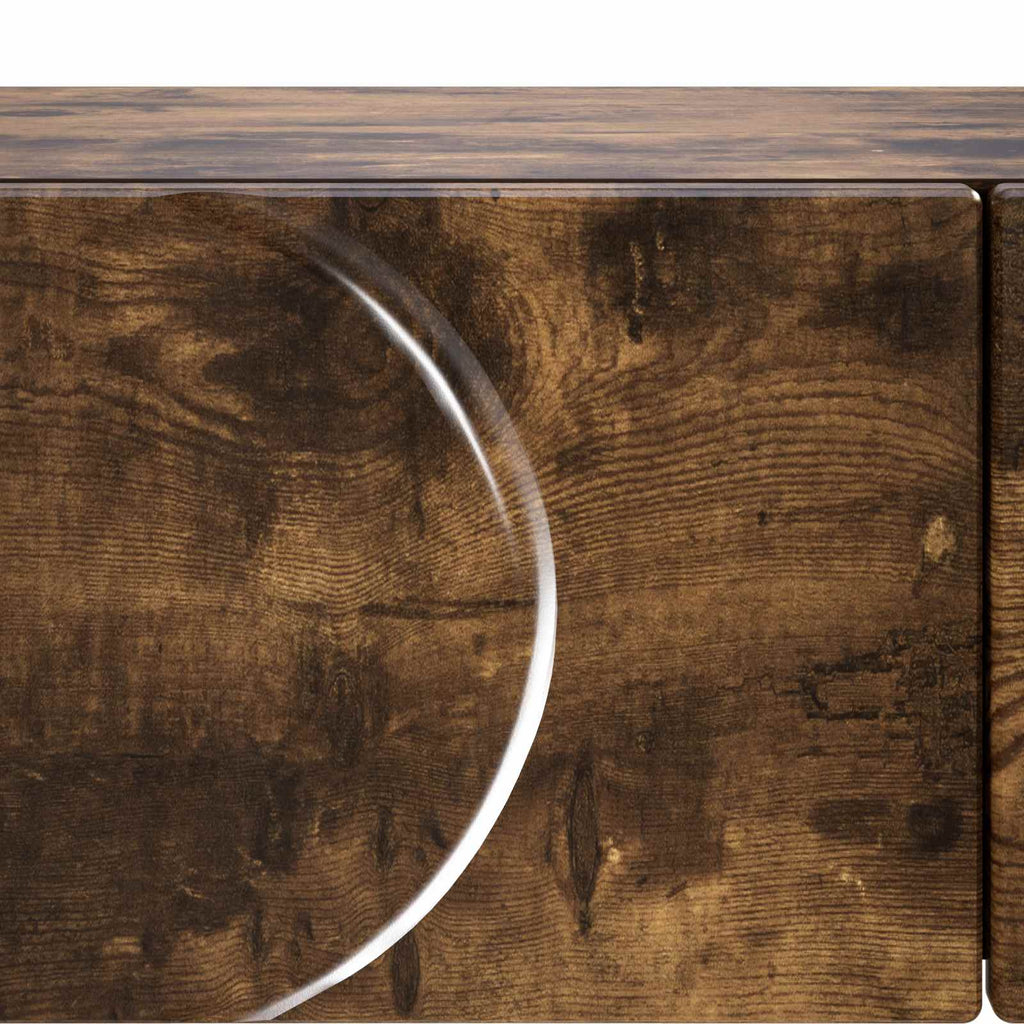 vidaXL Konsola Dąb wędzony 96,5 x 38 x 75 cm Materiał drewnopochodny