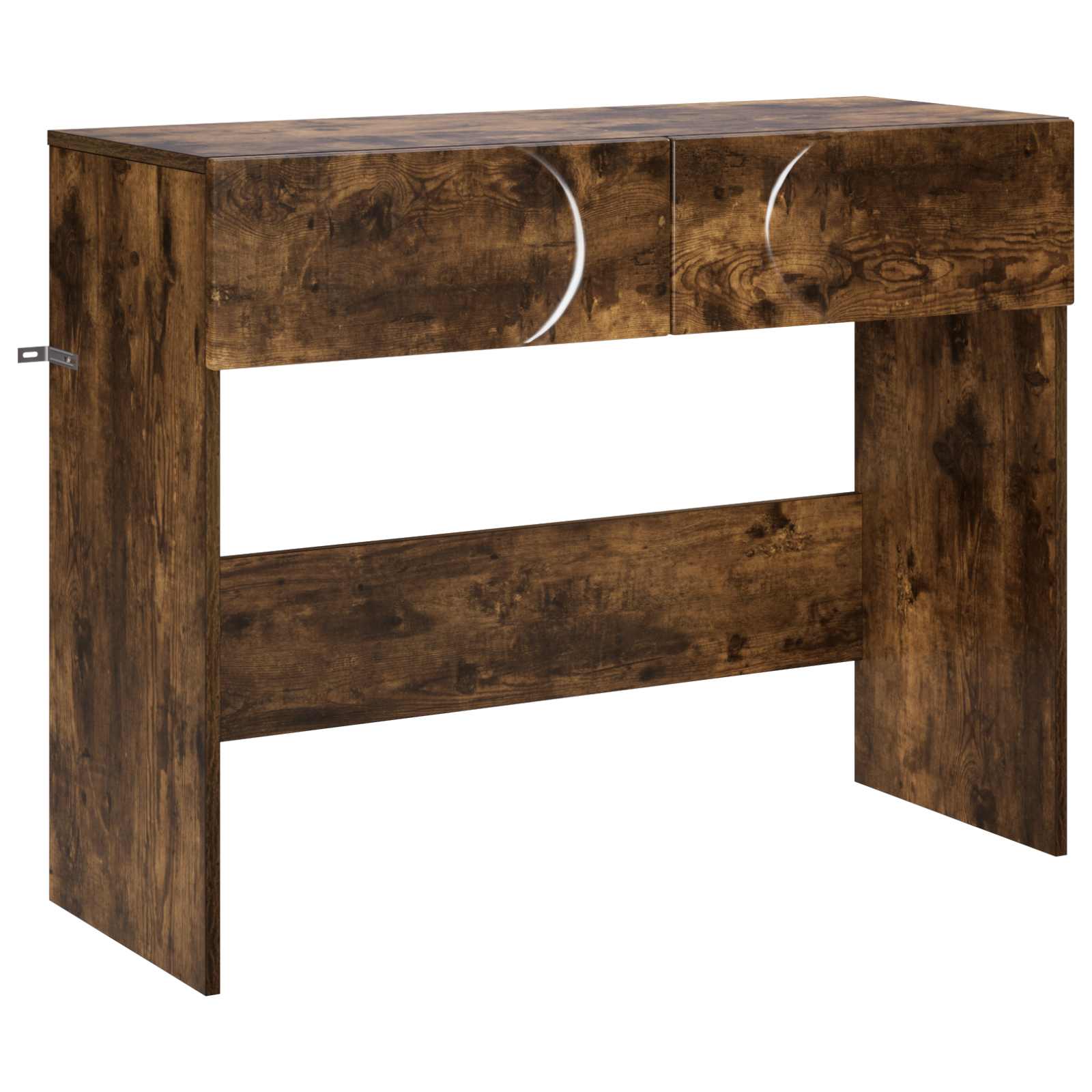 vidaXL Konsola Dąb wędzony 96,5 x 38 x 75 cm Materiał drewnopochodny