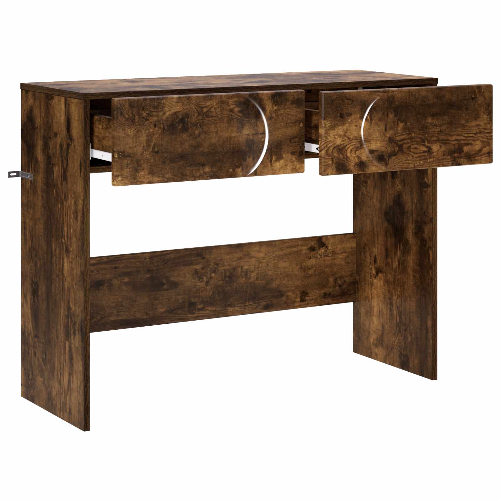 vidaXL Konsola Dąb wędzony 96,5 x 38 x 75 cm Materiał drewnopochodny