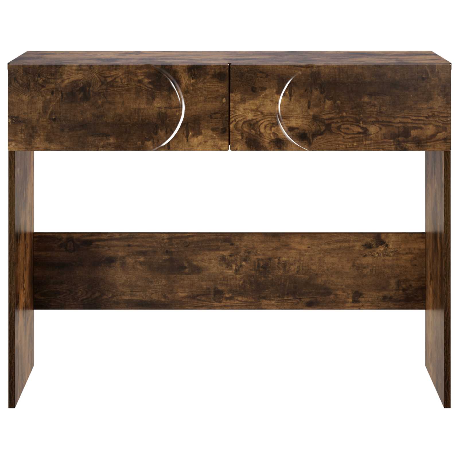 vidaXL Konsola Dąb wędzony 96,5 x 38 x 75 cm Materiał drewnopochodny