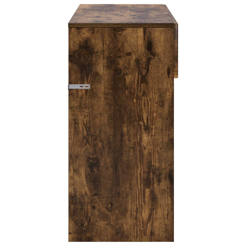 vidaXL Konsola Dąb wędzony 96,5 x 38 x 75 cm Materiał drewnopochodny