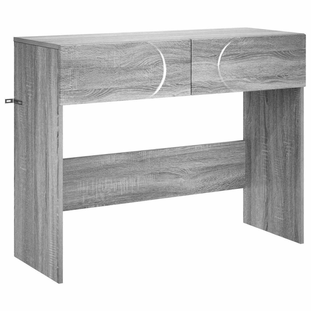 vidaXL Konsola Szary Sonoma 96,5 x 38 x 75 cm Materiał drewnopochodny