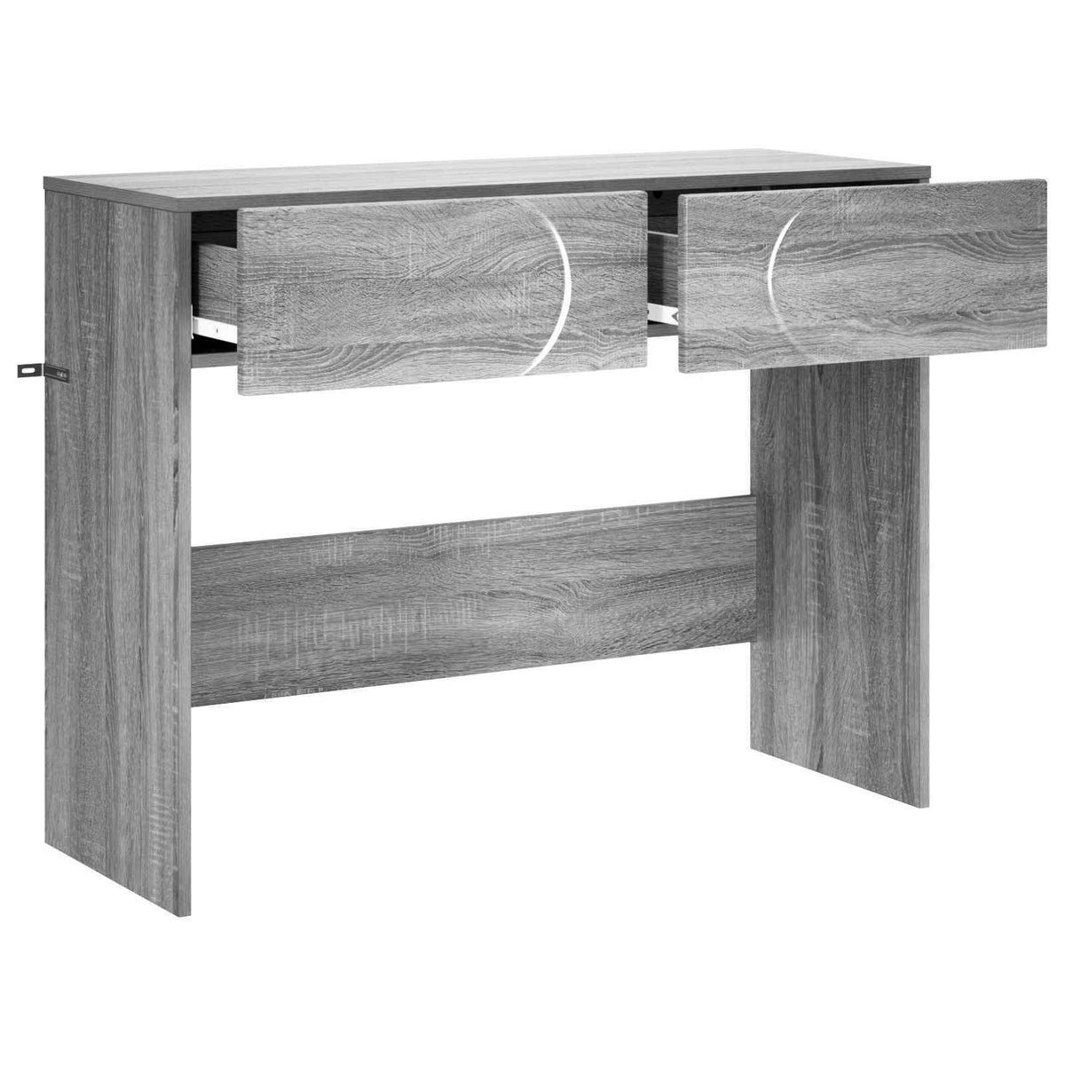 vidaXL Konsola Szary Sonoma 96,5 x 38 x 75 cm Materiał drewnopochodny