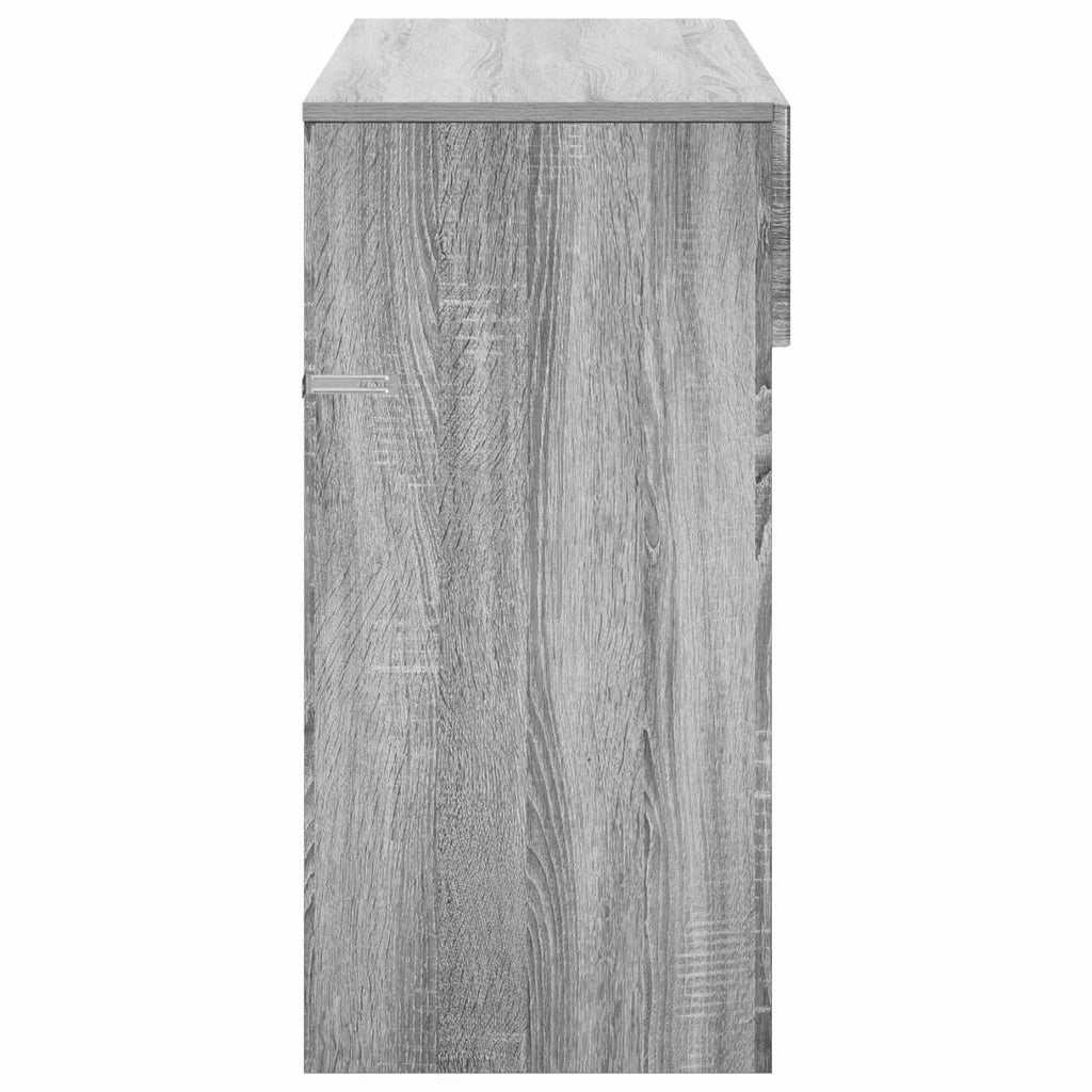 vidaXL Konsola Szary Sonoma 96,5 x 38 x 75 cm Materiał drewnopochodny