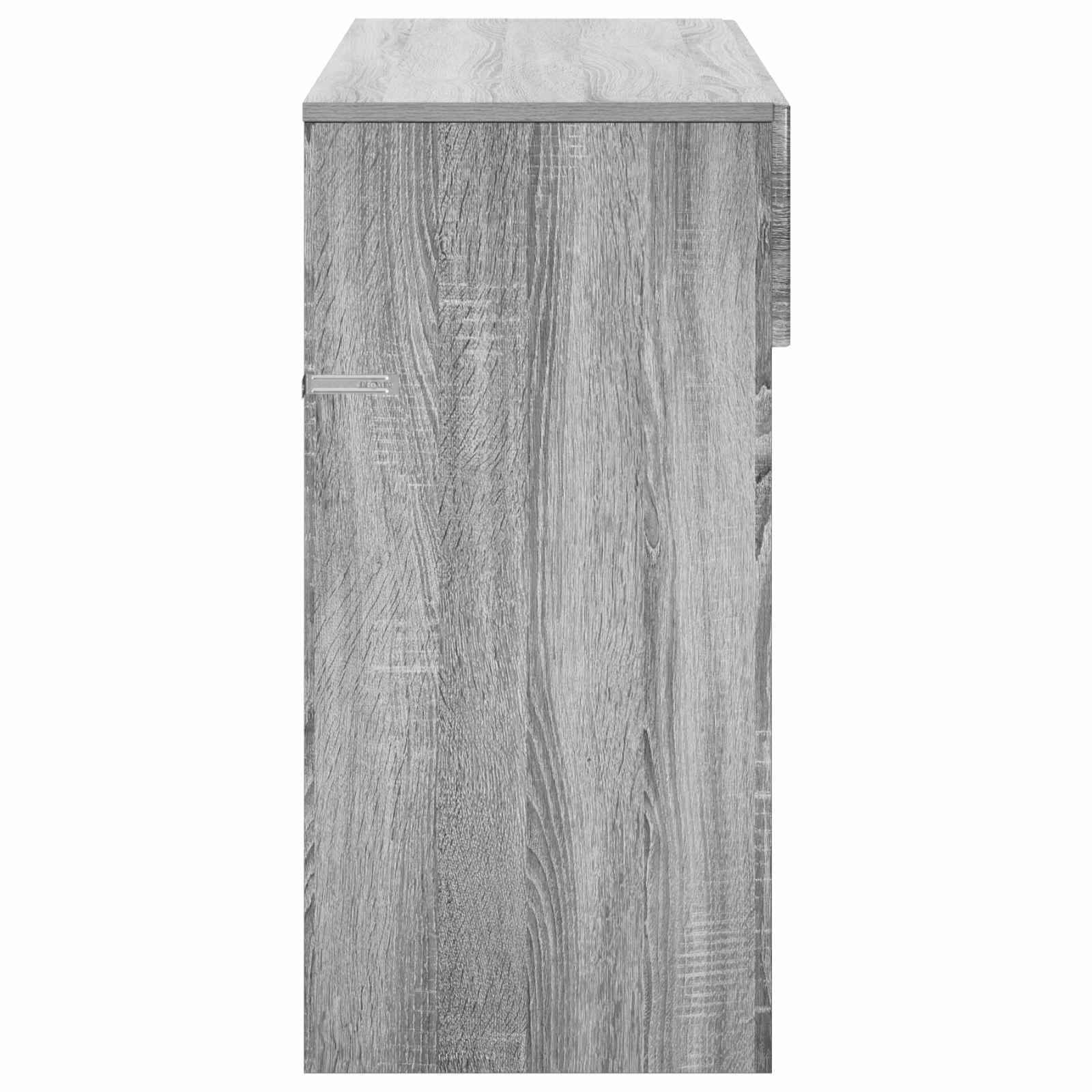 vidaXL Konsola Szary Sonoma 96,5 x 38 x 75 cm Materiał drewnopochodny