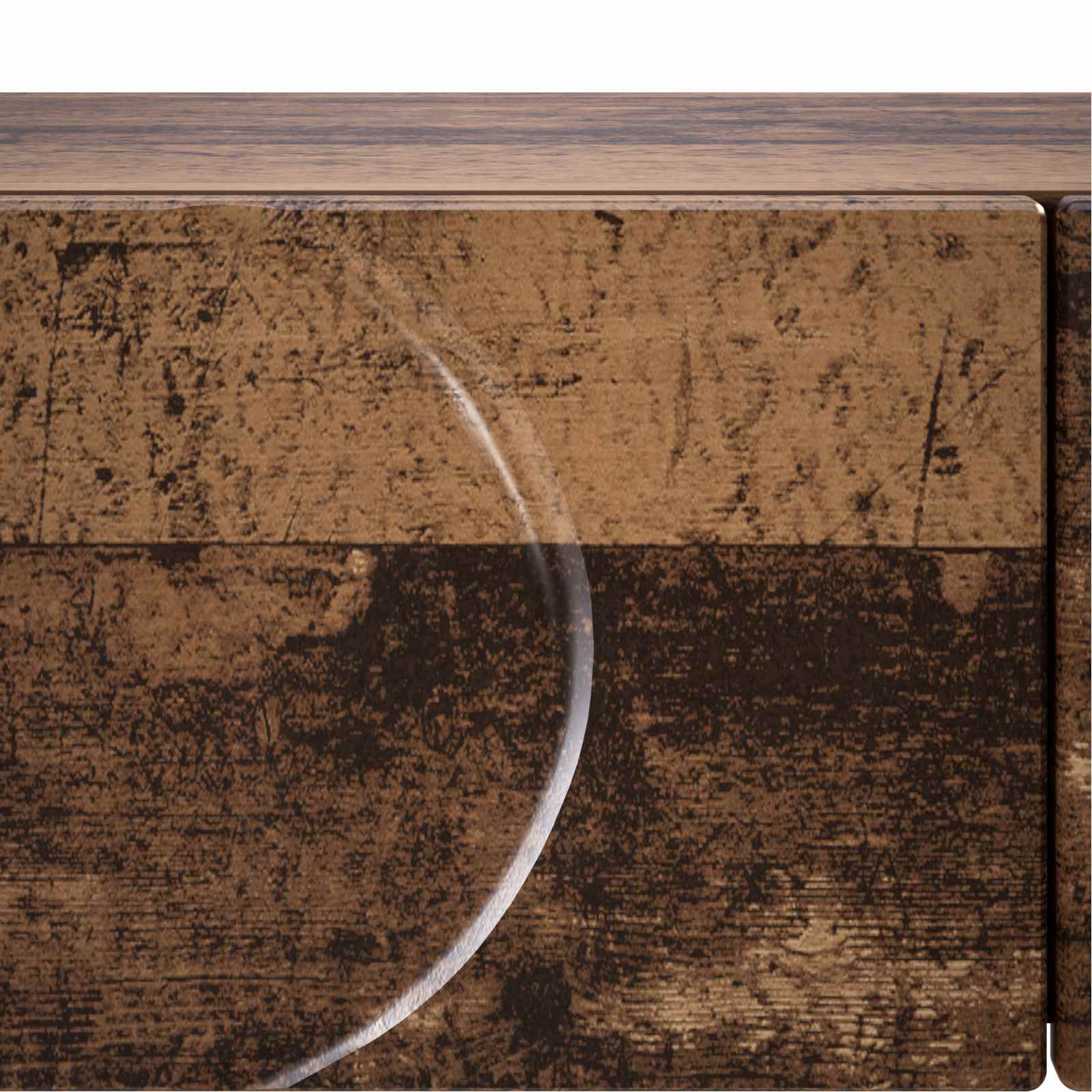 vidaXL Konsola Stare drewno 96,5 x 38 x 75 cm Materiał drewnopochodny