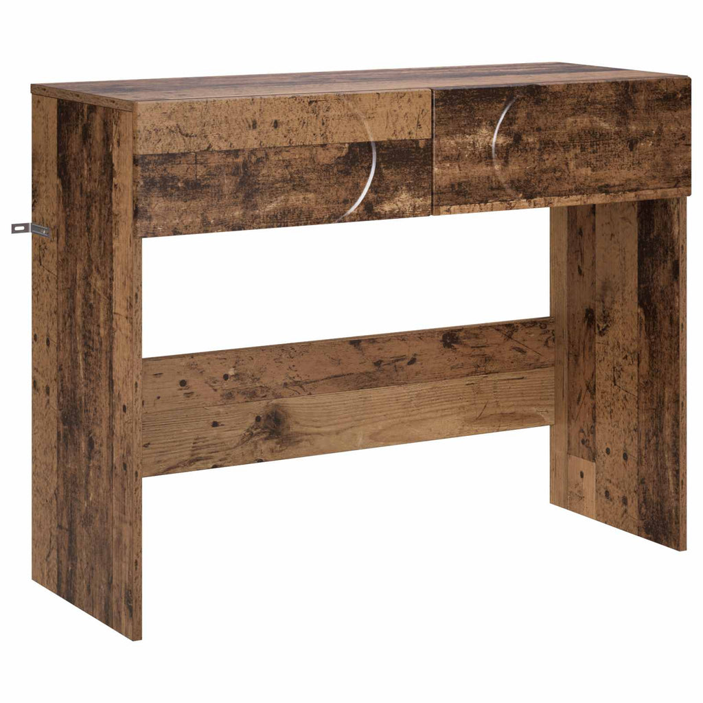 vidaXL Konsola Stare drewno 96,5 x 38 x 75 cm Materiał drewnopochodny