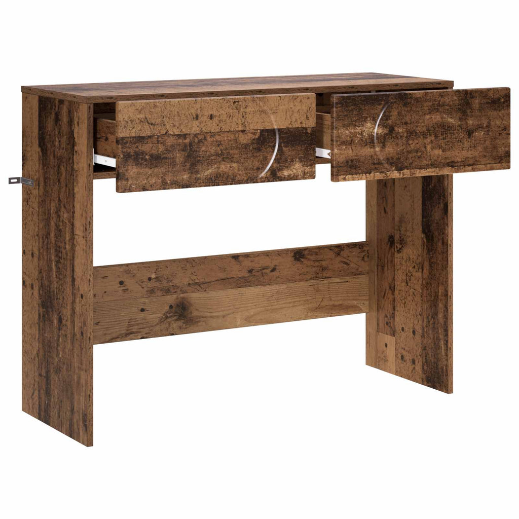 vidaXL Konsola Stare drewno 96,5 x 38 x 75 cm Materiał drewnopochodny