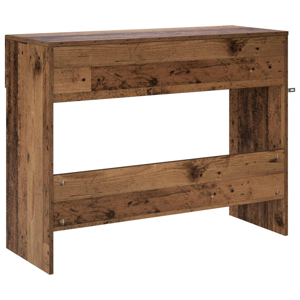 vidaXL Konsola Stare drewno 96,5 x 38 x 75 cm Materiał drewnopochodny