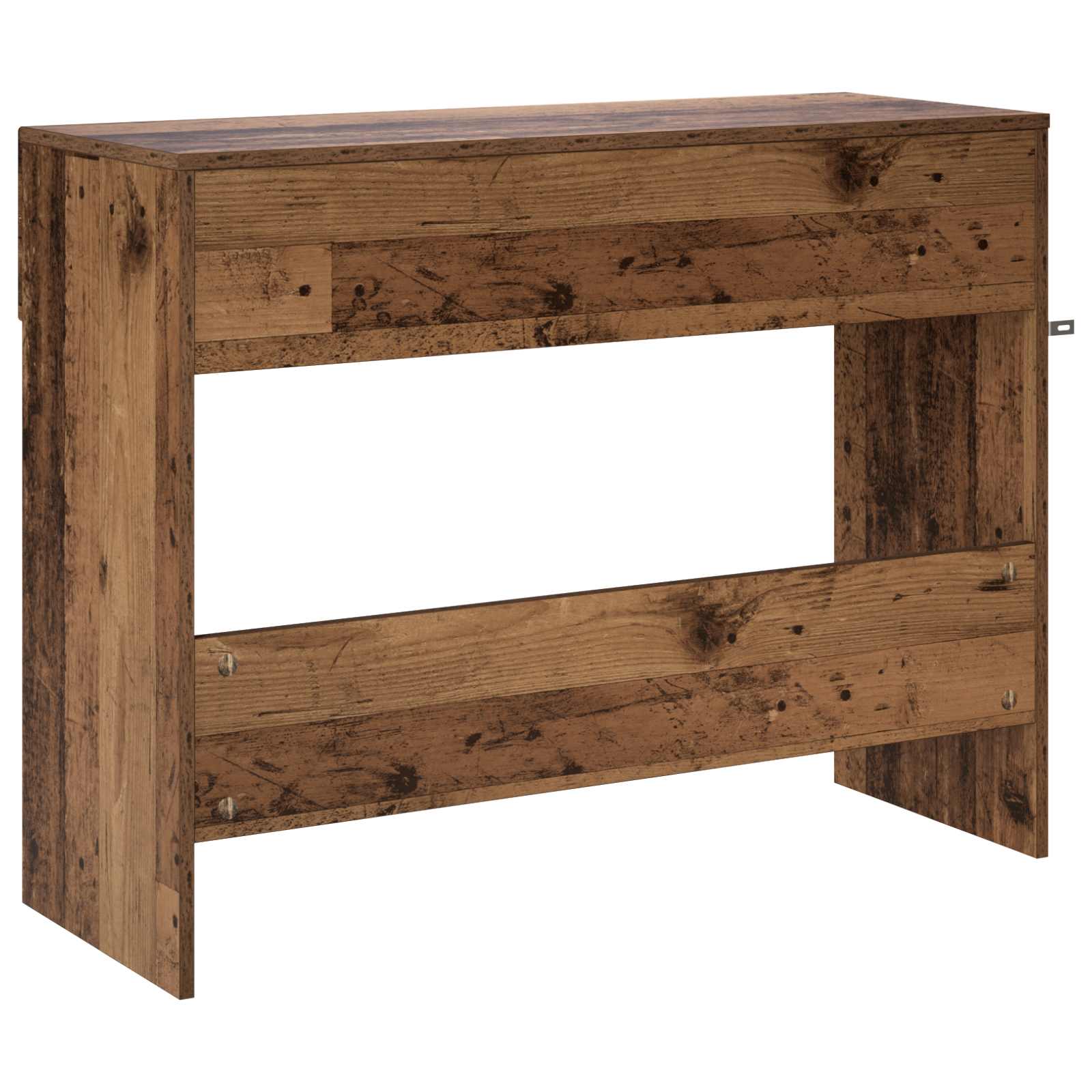 vidaXL Konsola Stare drewno 96,5 x 38 x 75 cm Materiał drewnopochodny