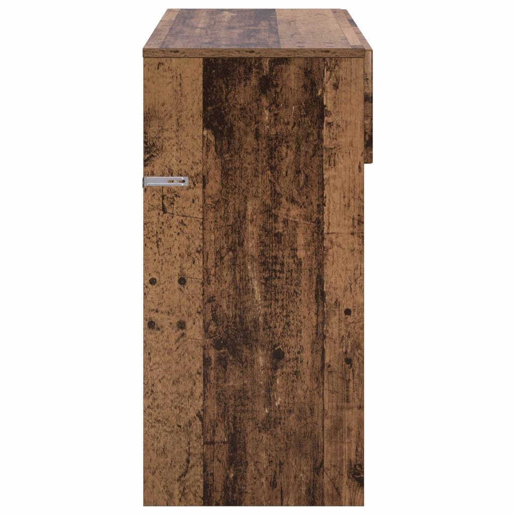 vidaXL Konsola Stare drewno 96,5 x 38 x 75 cm Materiał drewnopochodny