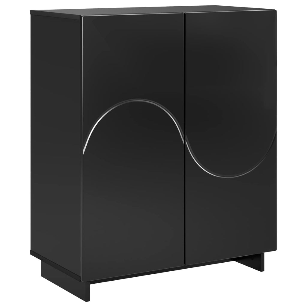 vidaXL Szafka na buty 73 x 38 x 87,5 cm Drewno inżynieryjne Czarny