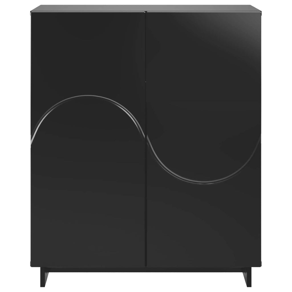vidaXL Szafka na buty 73 x 38 x 87,5 cm Drewno inżynieryjne Czarny