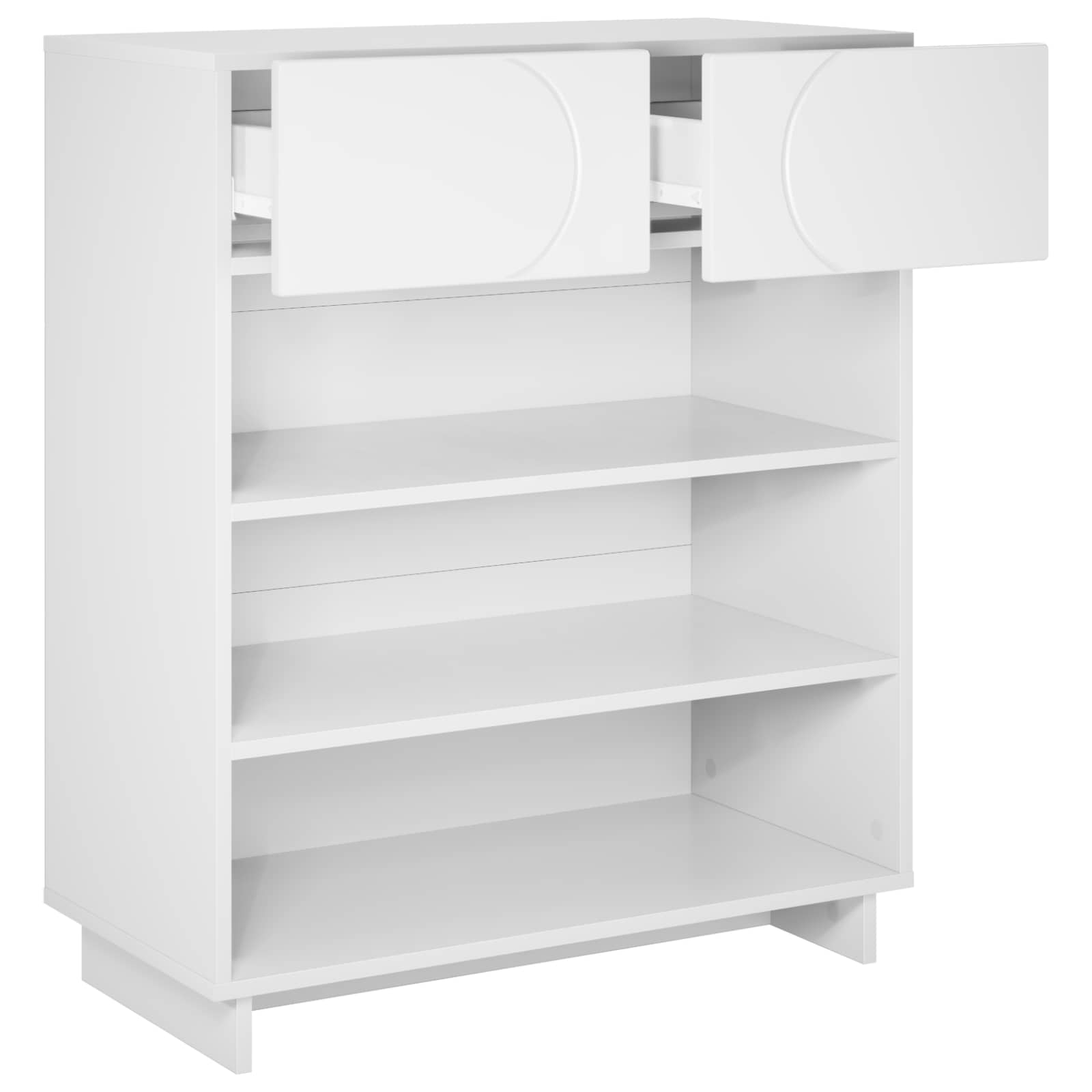 vidaXL Szafka na buty 73 x 38 x 87,5 cm Materiał drewnopochodny Biały
