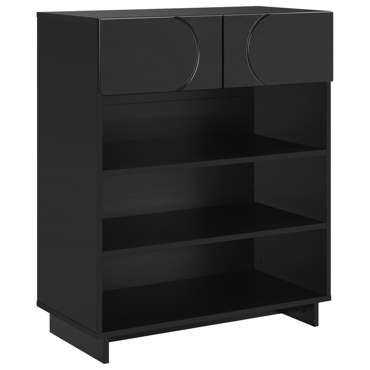 vidaXL Szafka na buty 73 x 38 x 87,5 cm Materiał drewnopochodny Czarny