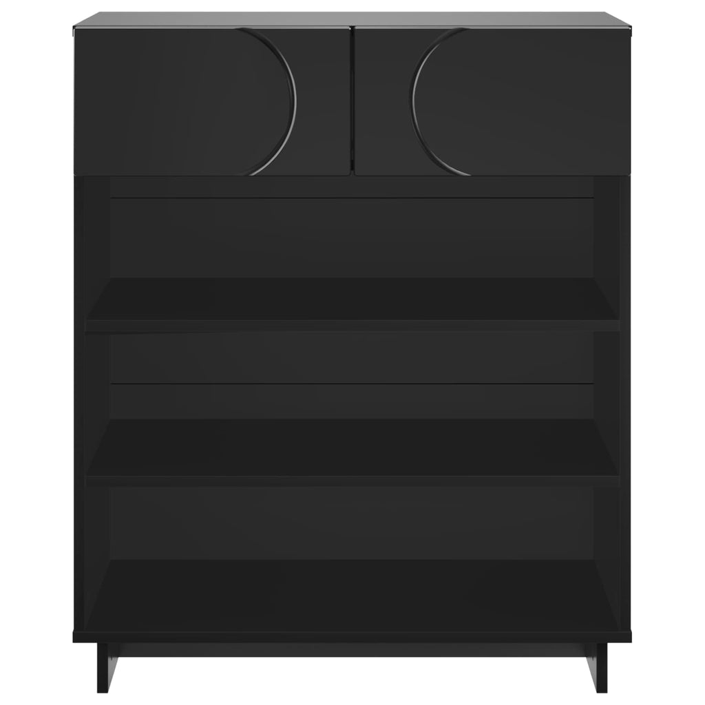 vidaXL Szafka na buty 73 x 38 x 87,5 cm Materiał drewnopochodny Czarny