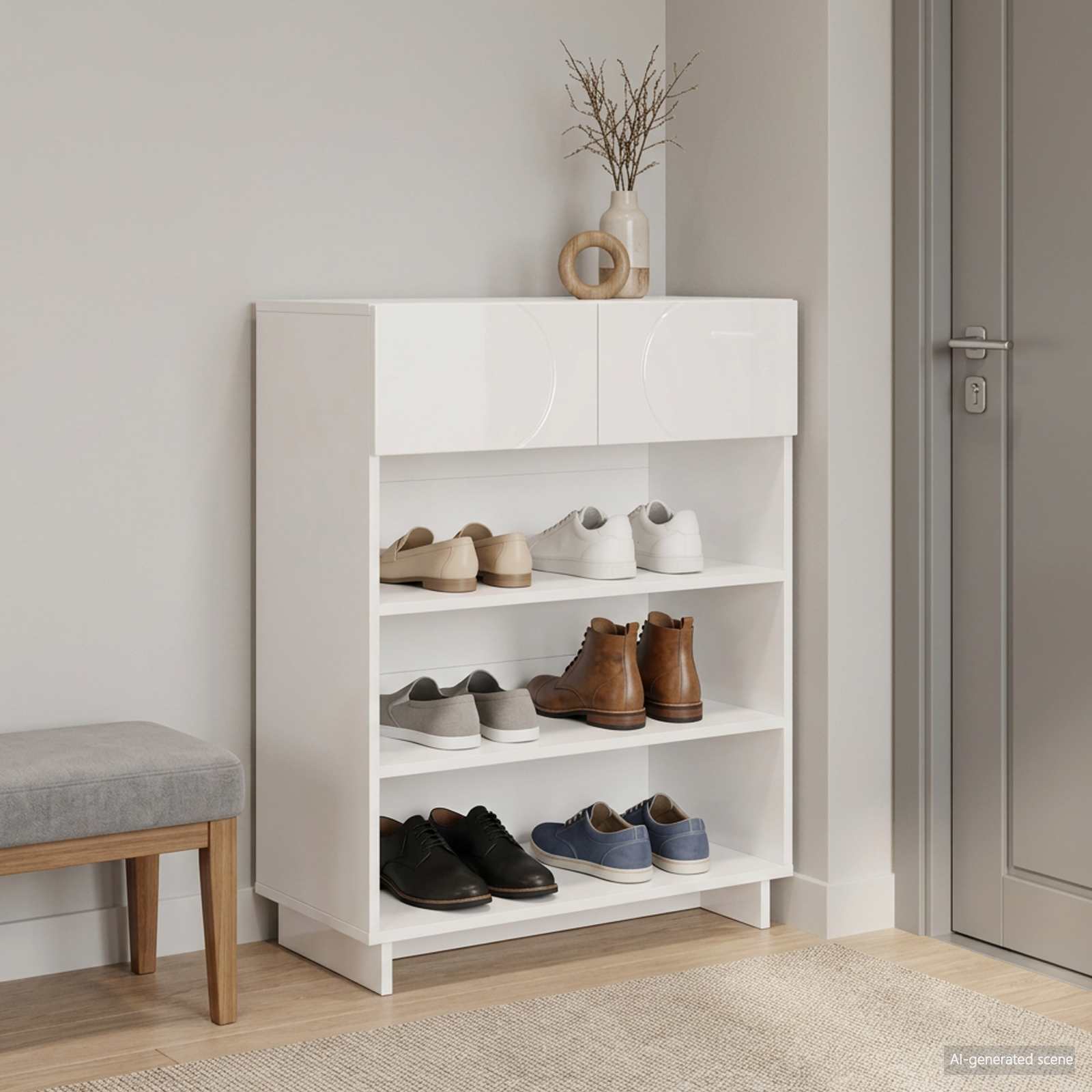 vidaXL Szafka na buty 73 x 38 x 87,5 cm Materiał drewnopochodny