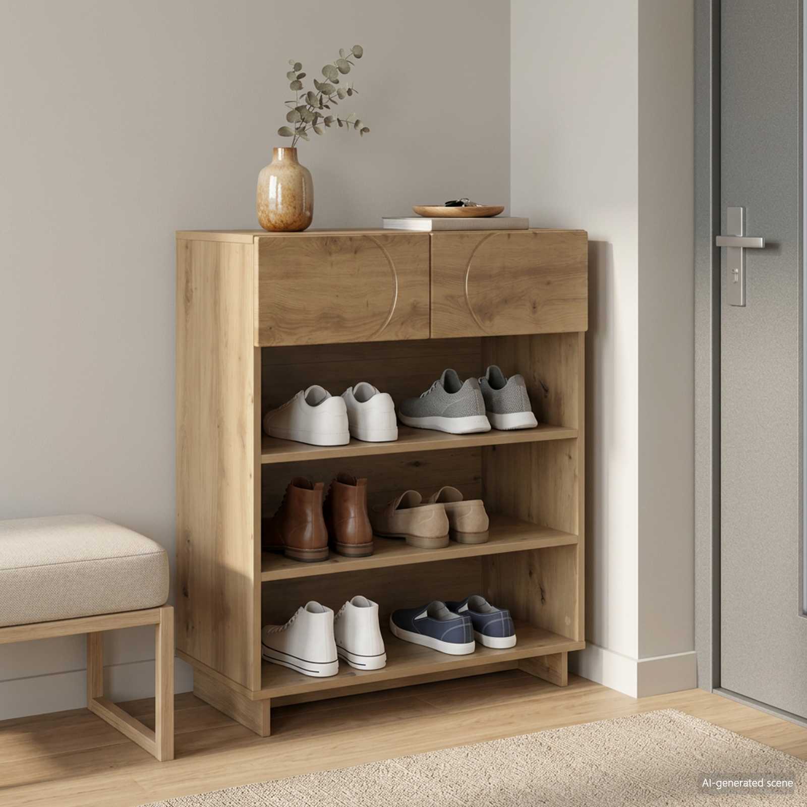 vidaXL Szafka na buty 73 x 38 x 87,5 cm Materiał drewnopochodny