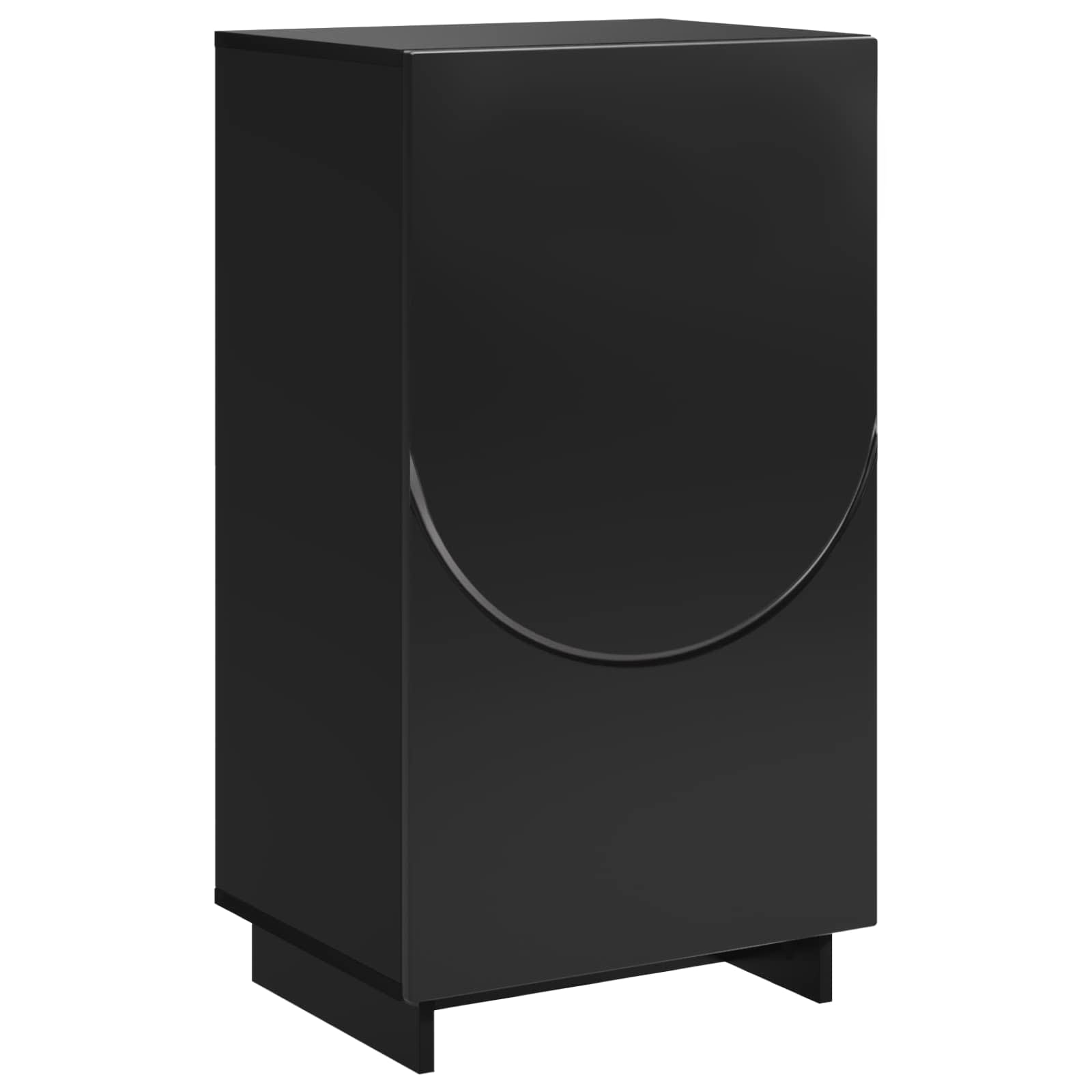 vidaXL Szafka na buty 48 x 38 x 87,5 cm Drewno inżynieryjne Czarny