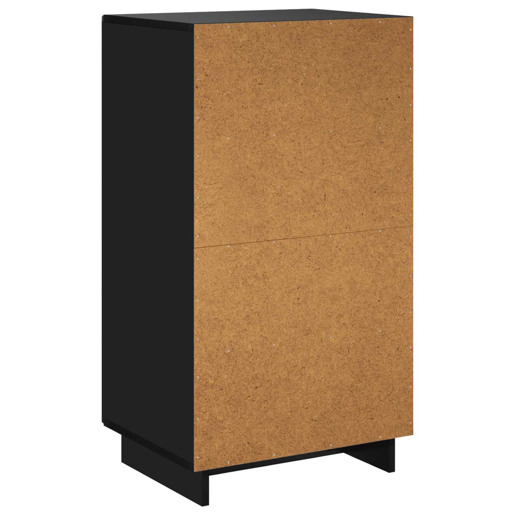 vidaXL Szafka na buty 48 x 38 x 87,5 cm Drewno inżynieryjne Czarny