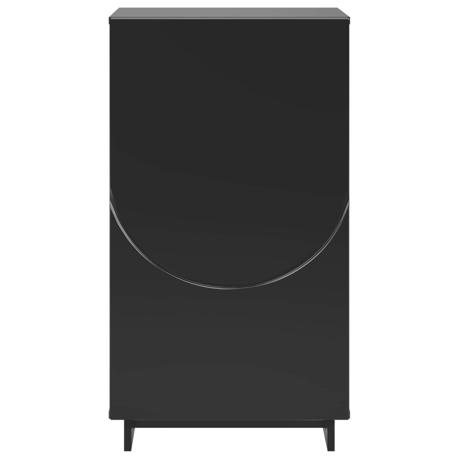 vidaXL Szafka na buty 48 x 38 x 87,5 cm Drewno inżynieryjne Czarny