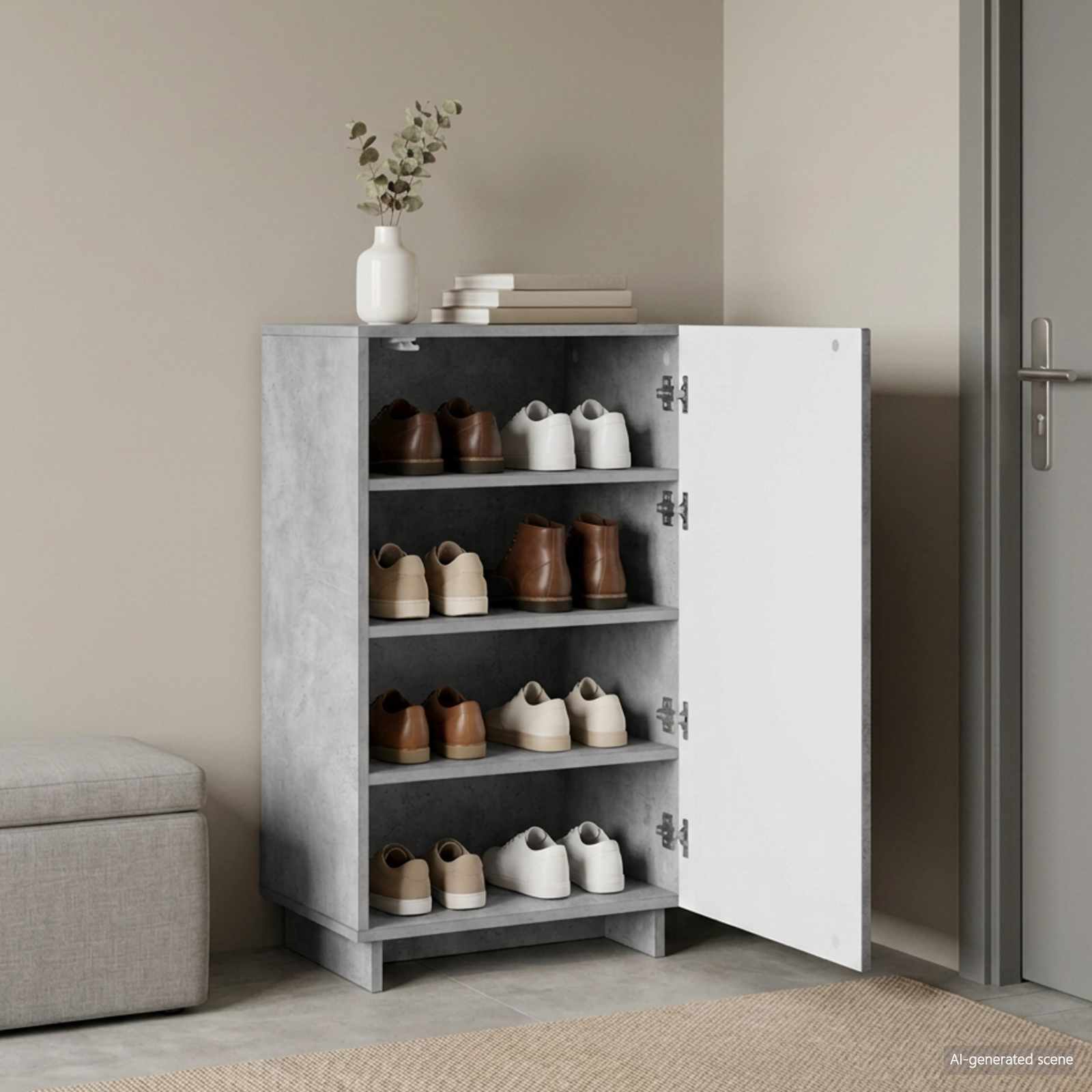 vidaXL Szafka na buty 48 x 38 x 87,5 cm Drewno inżynieryjne