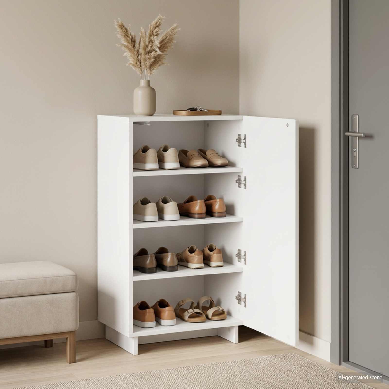 vidaXL Szafka na buty 48 x 38 x 87,5 cm Drewno inżynieryjne