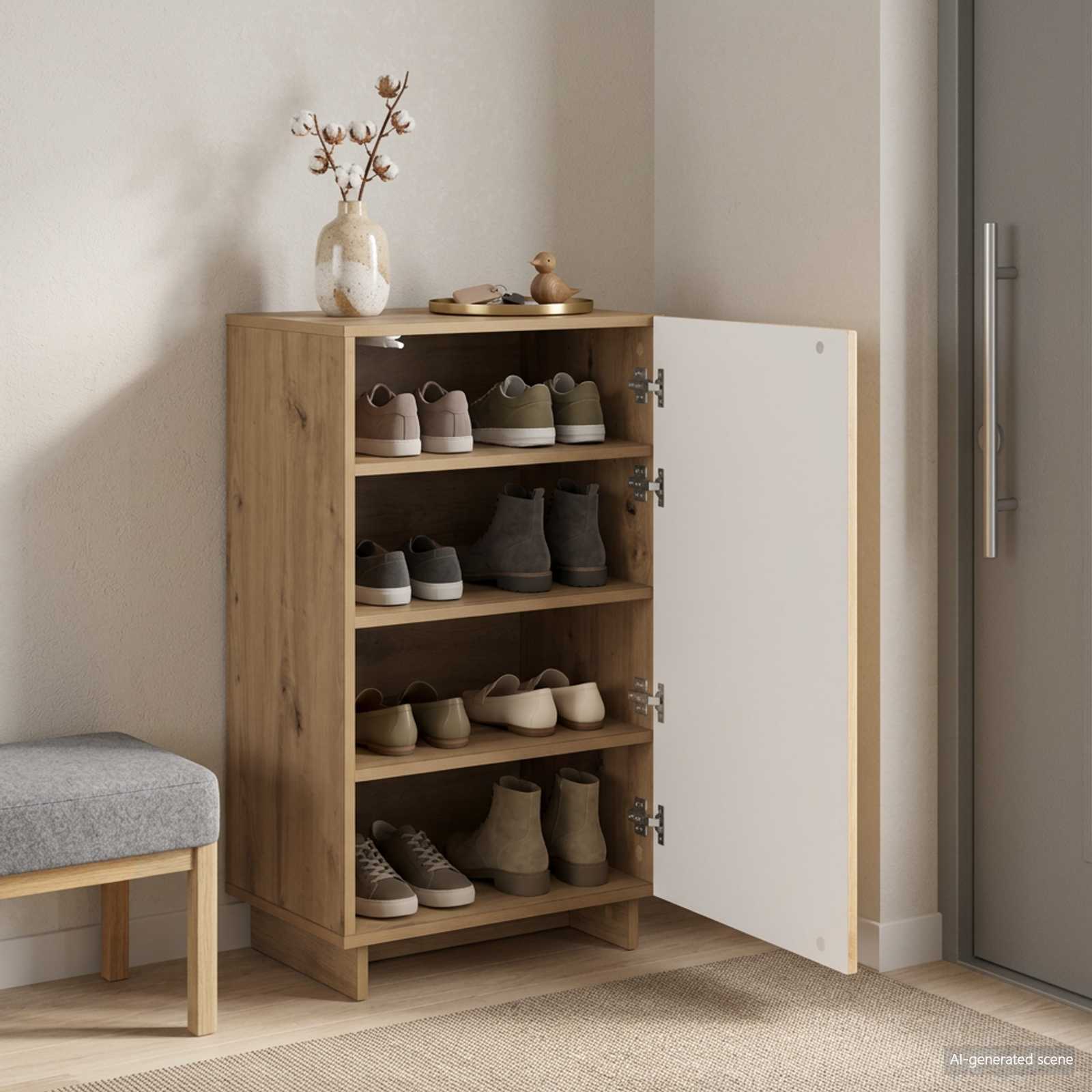 vidaXL Szafka na buty 48 x 38 x 87,5 cm Drewno inżynieryjne