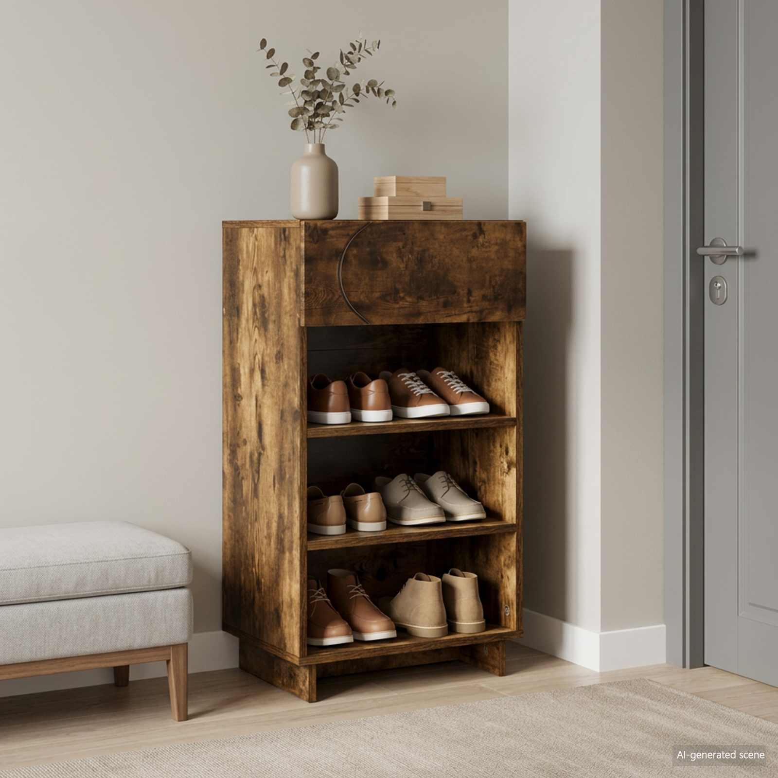 vidaXL Szafka na buty 48 x 38 x 87,5 cm Drewno inżynieryjne