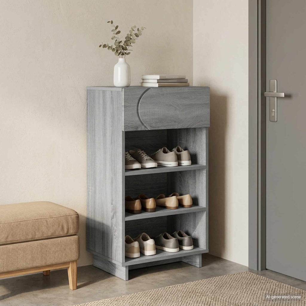 vidaXL Szafka na buty 48 x 38 x 87,5 cm Drewno inżynieryjne