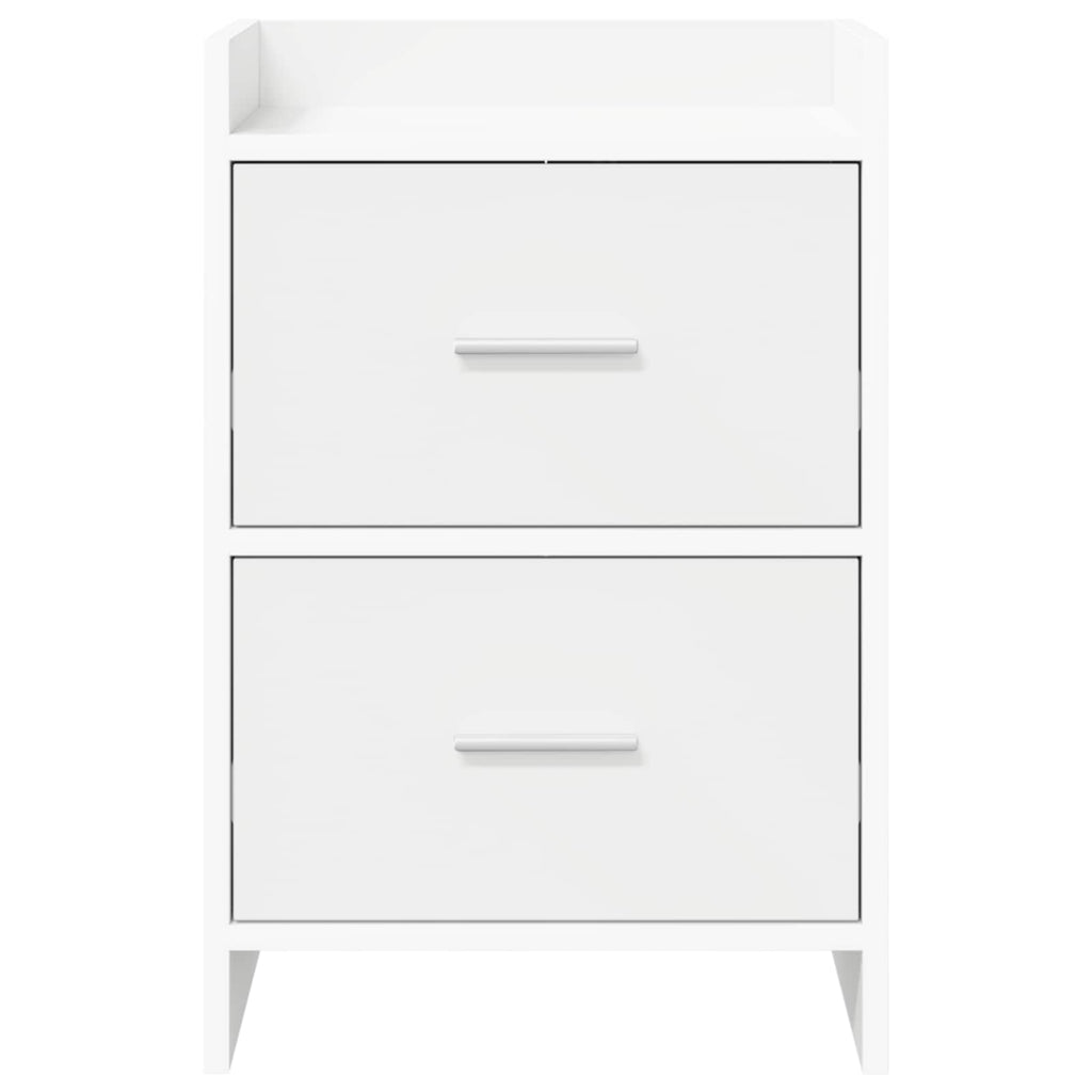 vidaXL Szafki nocne 2 pcs Biały 40 x 30 x 60 cm Drewno inżynieryjne