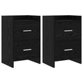 vidaXL Szafki nocne 2 pcs Czarny dąb 40 x 30 x 60 cm