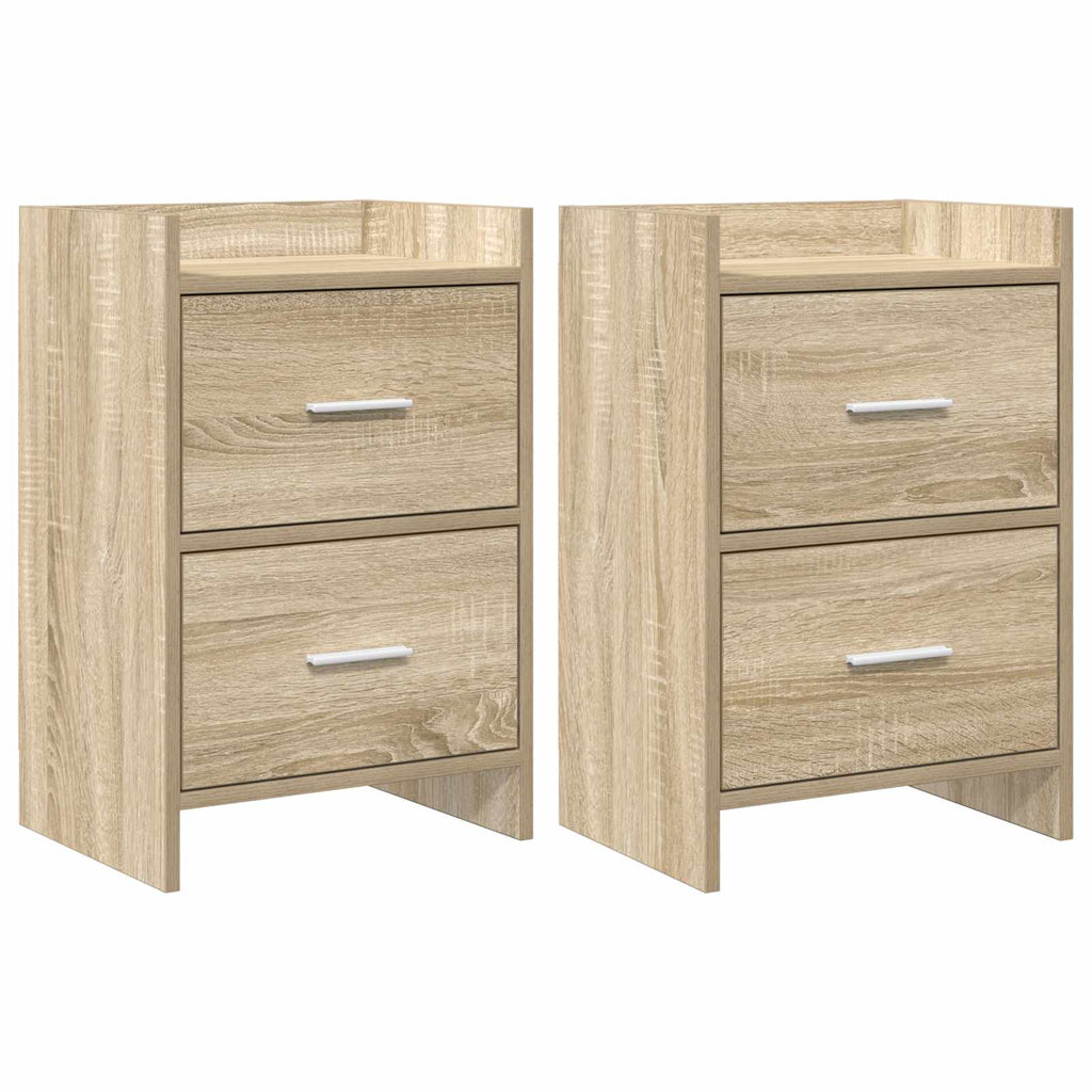 vidaXL Szafki nocne 2 pcs dąb Sonoma 40 x 30 x 60 cm