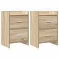 vidaXL Szafki nocne 2 pcs dąb Sonoma 40 x 30 x 60 cm