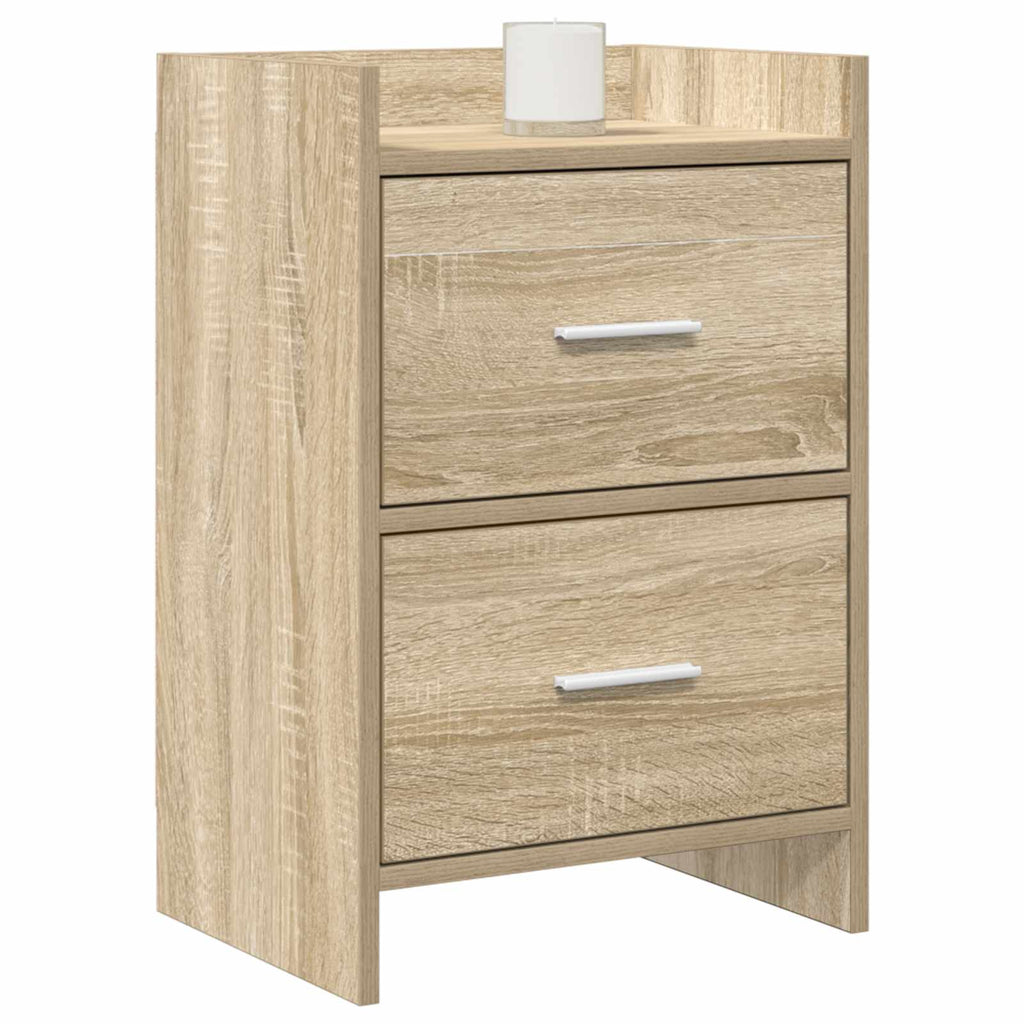 vidaXL Szafki nocne 2 pcs dąb Sonoma 40 x 30 x 60 cm