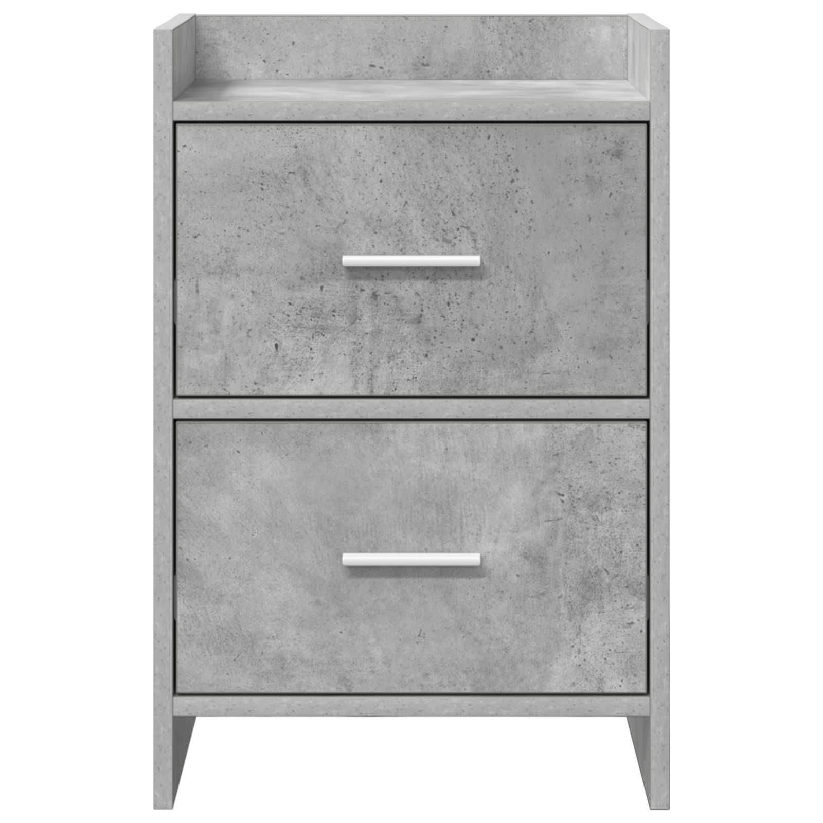 vidaXL Szafki nocne 2 pcs Betonowy szary 40 x 30 x 60 cm