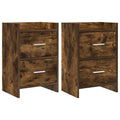 vidaXL Szafki nocne 2 pcs Dąb wędzony 40 x 30 x 60 cm