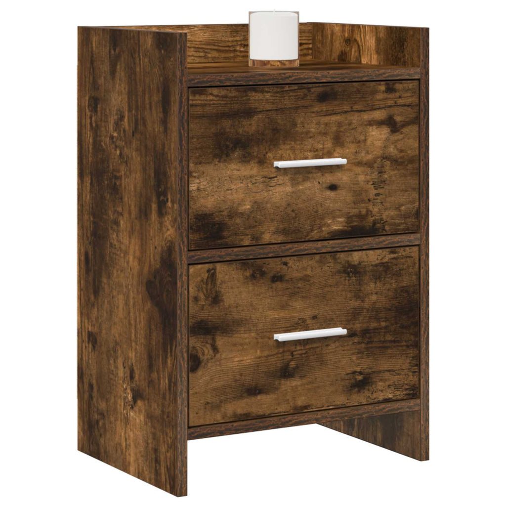 vidaXL Szafki nocne 2 pcs Dąb wędzony 40 x 30 x 60 cm