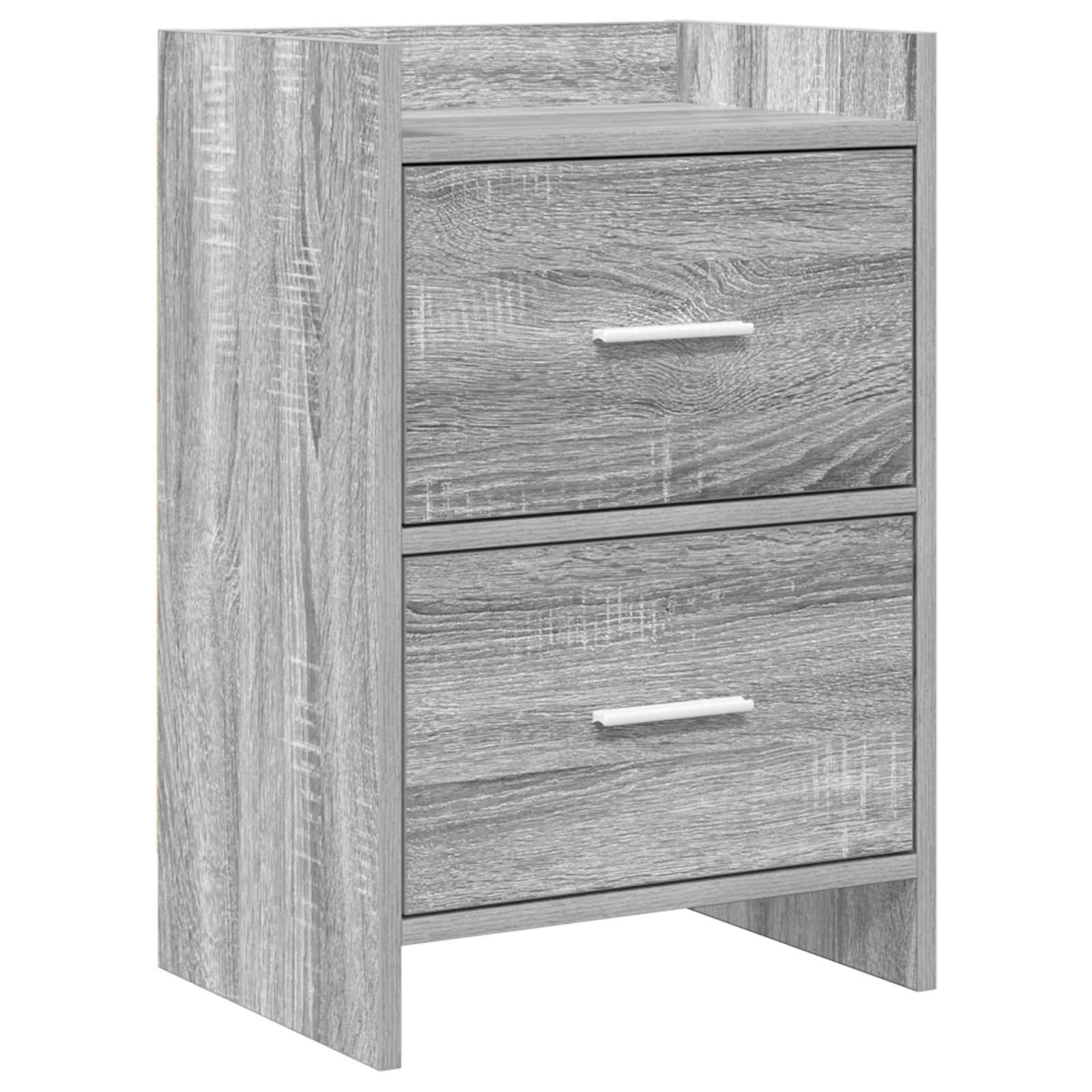 vidaXL Szafki nocne Szary Sonoma 40 x 30 x 60 cm Drewno inżynieryjne