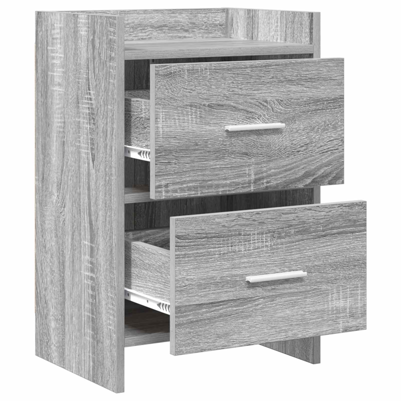 vidaXL Szafki nocne 2 pcs Szary Sonoma 40 x 30 x 60 cm