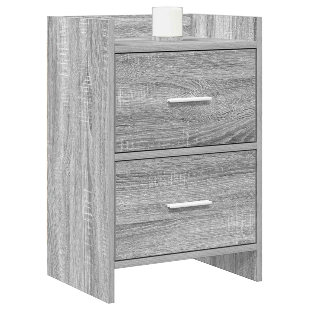 vidaXL Szafki nocne 2 pcs Szary Sonoma 40 x 30 x 60 cm