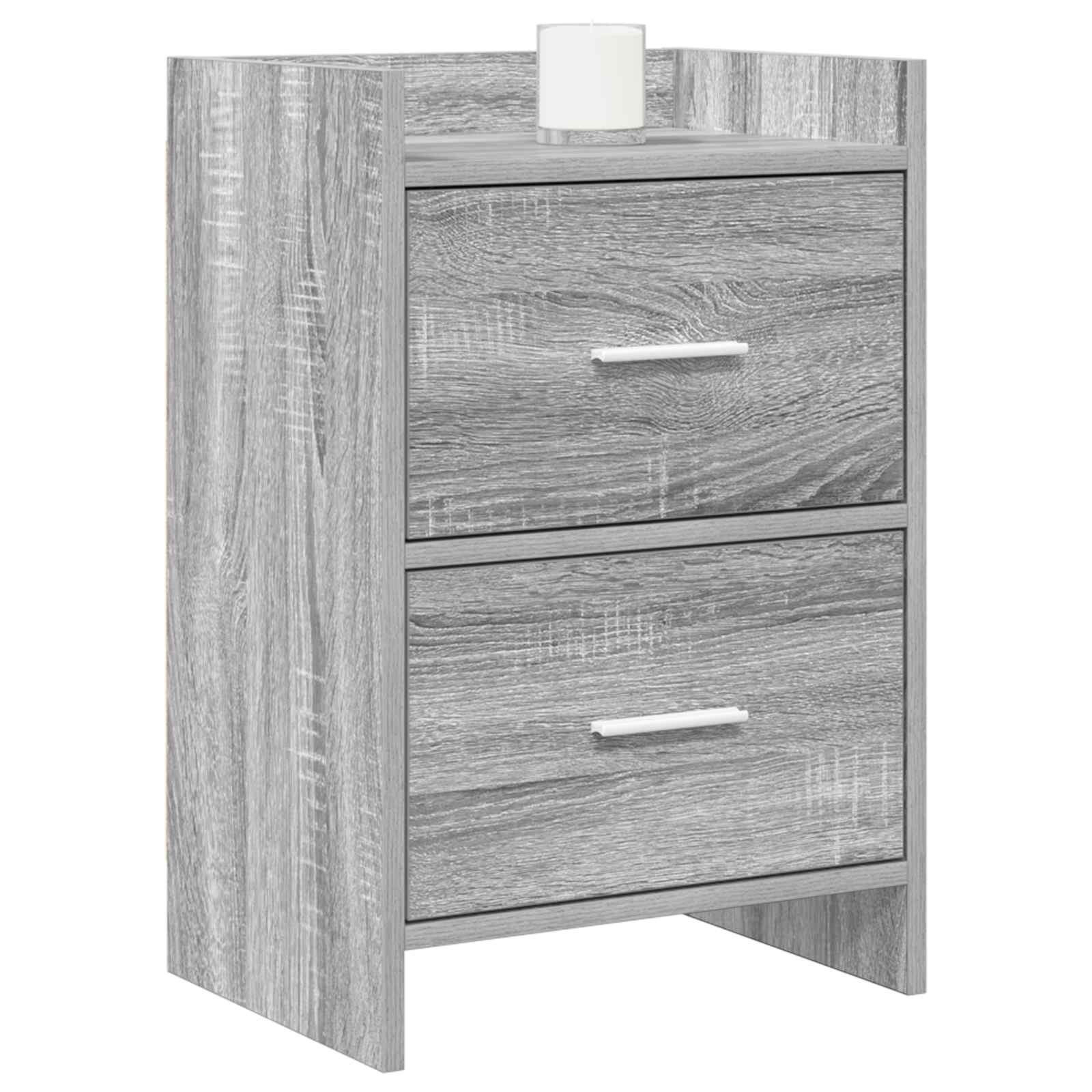 vidaXL Szafki nocne 2 pcs Szary Sonoma 40 x 30 x 60 cm